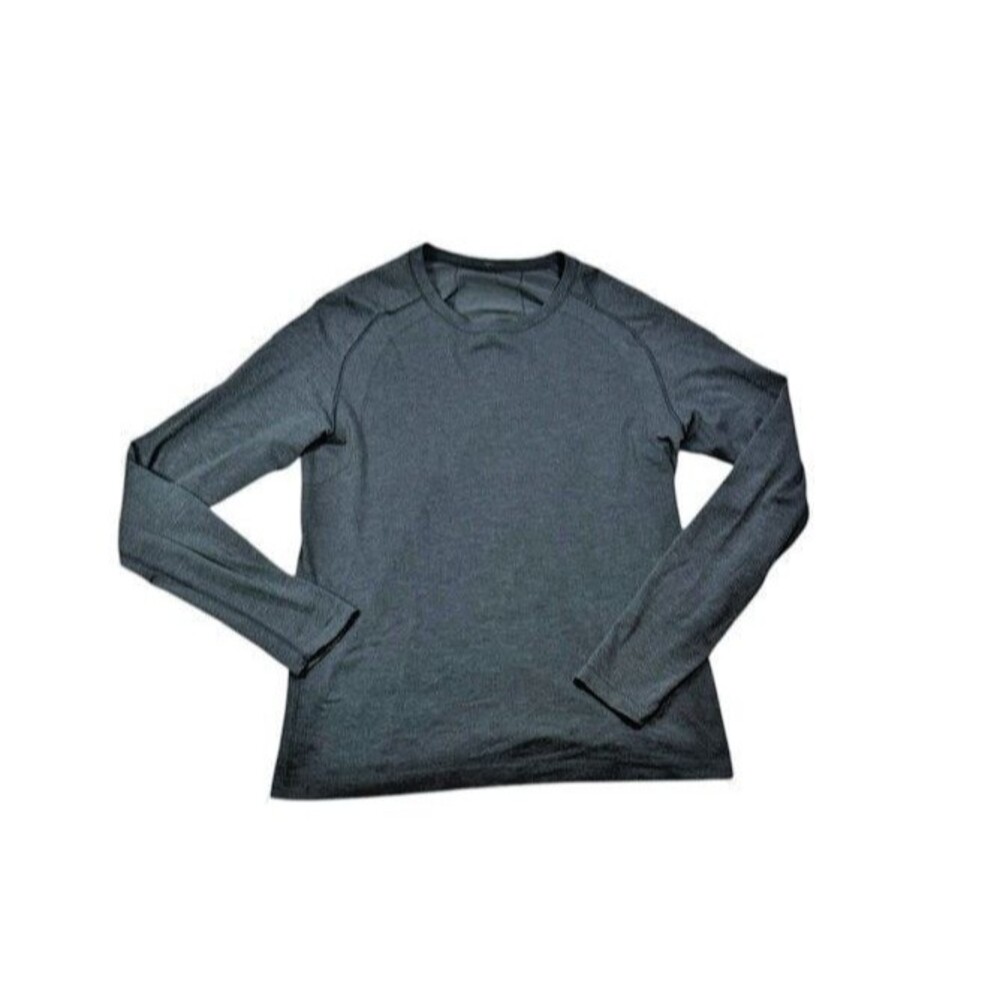 Lululemon Long Sleeve Tech Shirt Mens Size Medium Find Your Focus Gray Swiftly